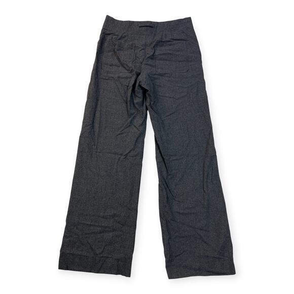 Vince Womens Naval Pants Charcoal Wool Blend Wide Straight Leg Sailor Style Sz 4 - Picture 3 of 14